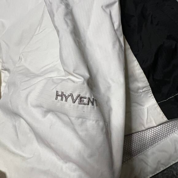 The North Face Coat Womens Large Hyvent Nylon Hooded Rain Jacket *flaw - Picture 5 of 11